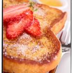 French Toast with butter and berries