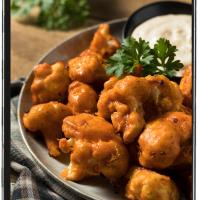 Roasted Buffalo Cauliflower Wings