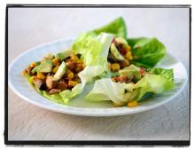 Baked Tofu & Shiitake Mushroom Lettuce Wraps