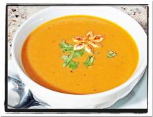 Curry Roasted Zucchini and Carrot Soup