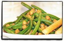 Green Bean and Chickpea Salad with Sesame Dressing
