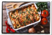 Chick'n Mushroom Enchiladas