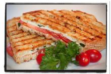 Tomato Basil Mozzarella Panini