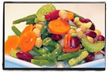 Three Bean Vegetable Salad